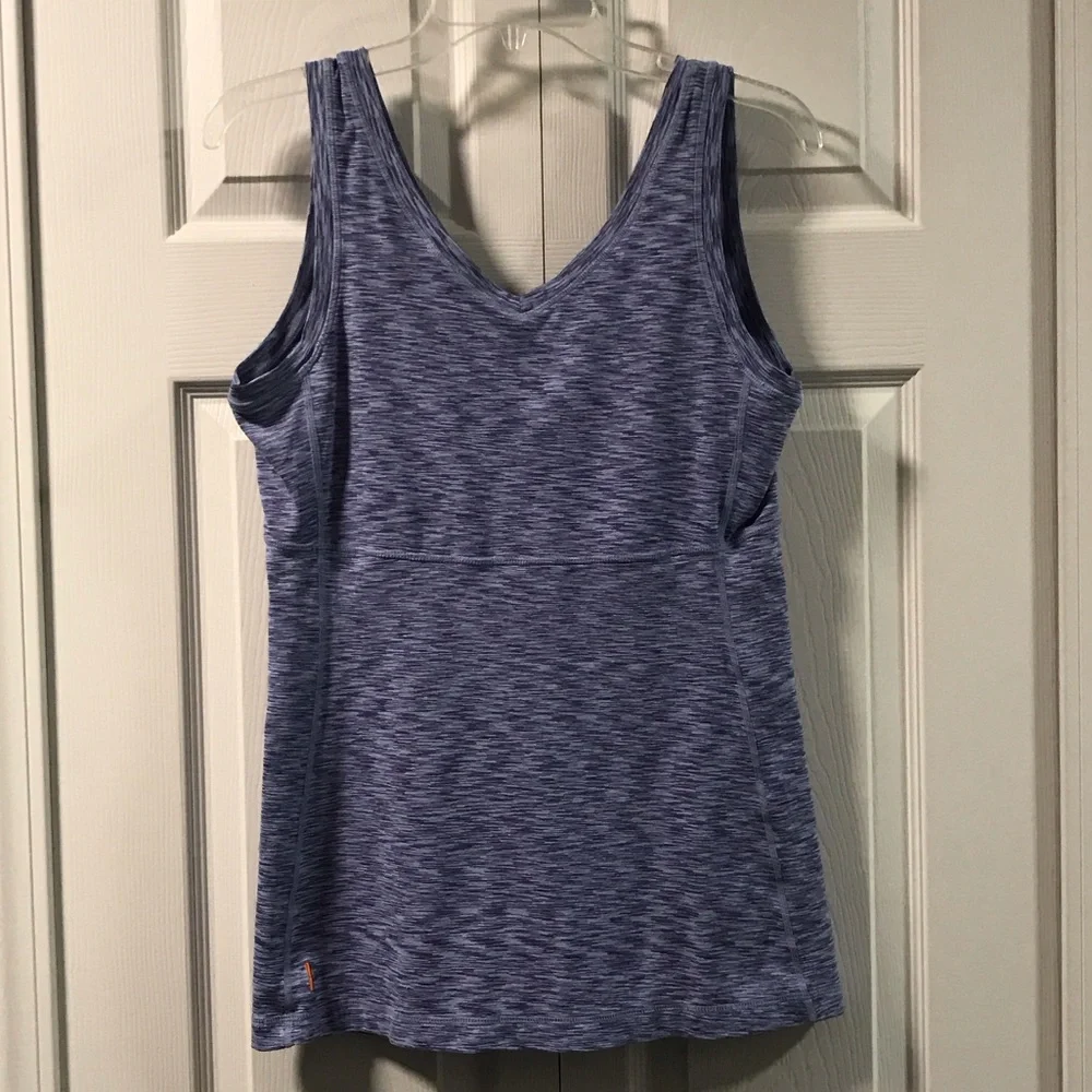 Lucy Purple V-neck Tank Top - Picture 1 of 6